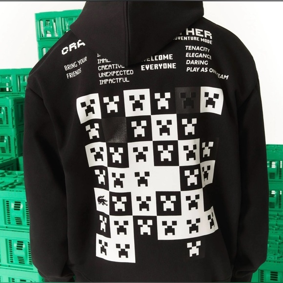 NWT Lacoste Minecraft Hoodie. Size Small. - Picture 2 of 11